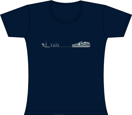 Containerschiff Girl-Shirt