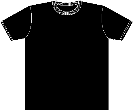 Boy-T-Shirt schwarz unbedruckt