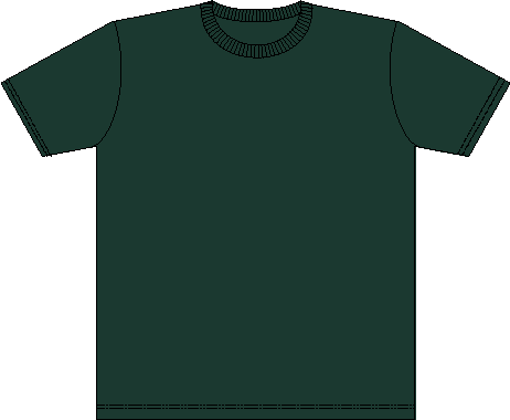 Boy-T-Shirt grüngrau unbedruckt