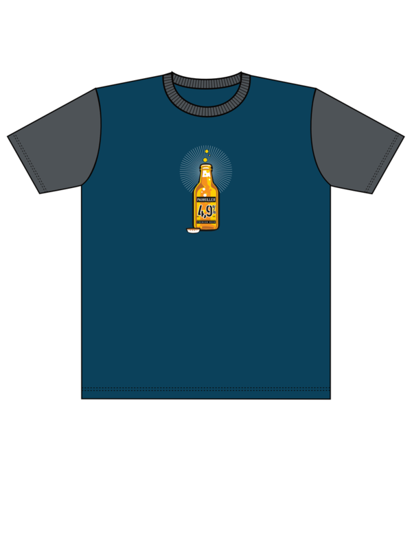 Boy-T-Shirt Painkiller blaugrau/grau
