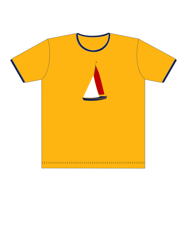 Kids-T-Shirt Jolle gelb